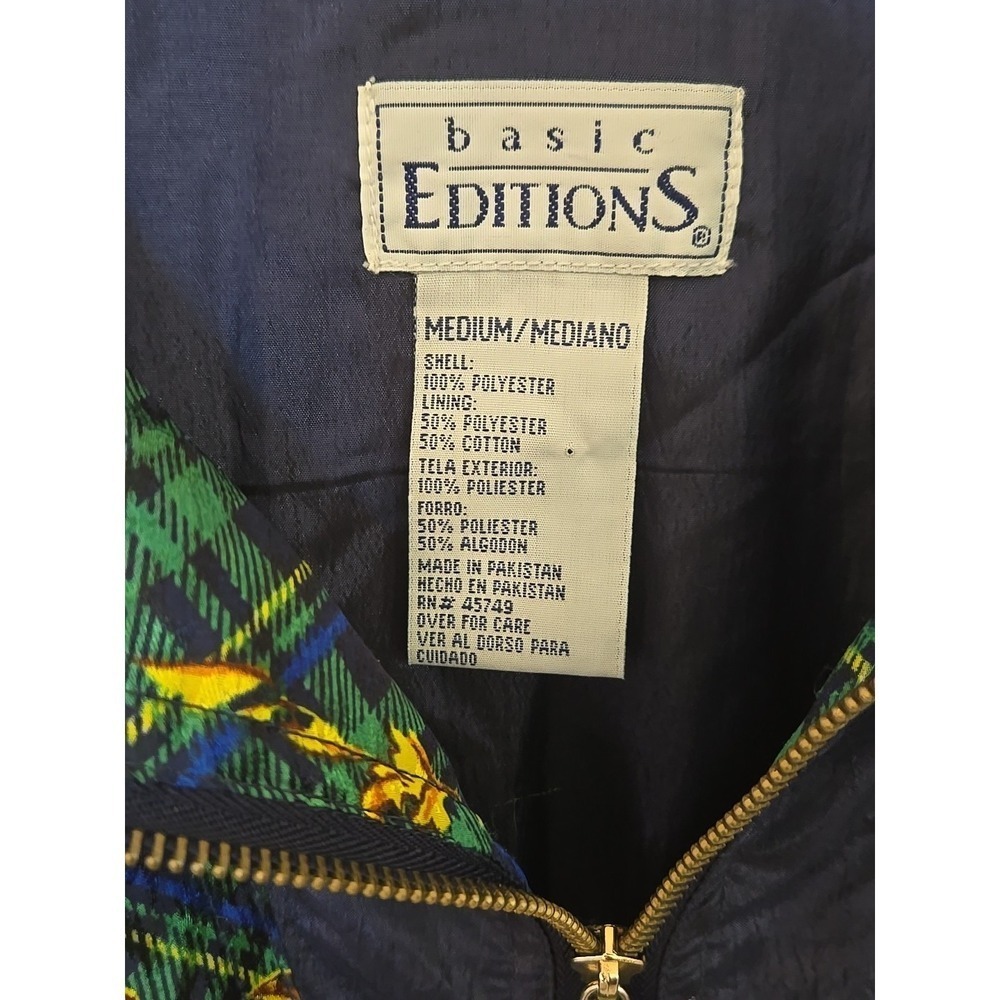 Vtg Basic Editions Windbreaker Jacket Womens M Me… - image 7